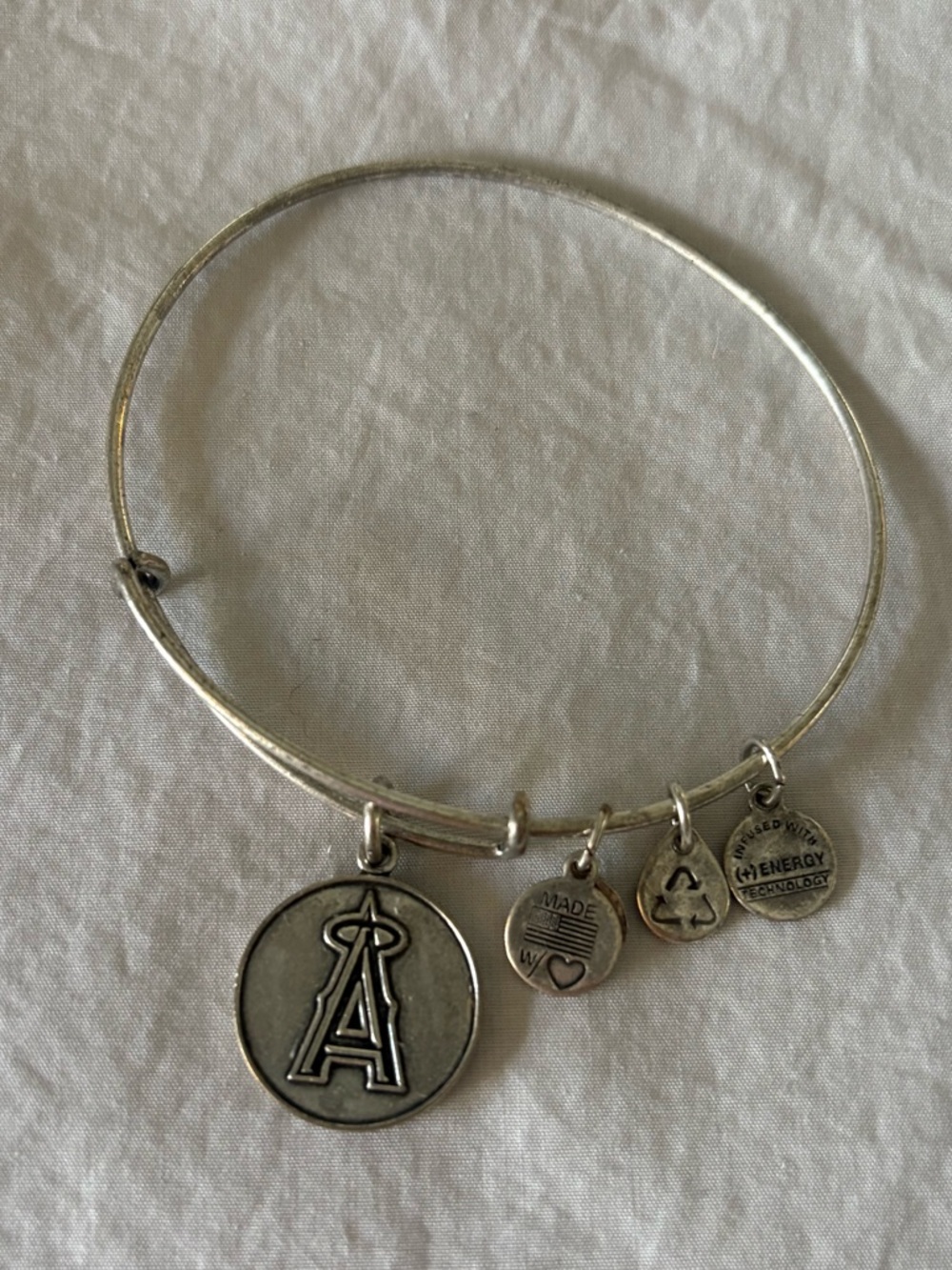 Alex and Ani Silver Los Angeles Angels MLB Bracelet